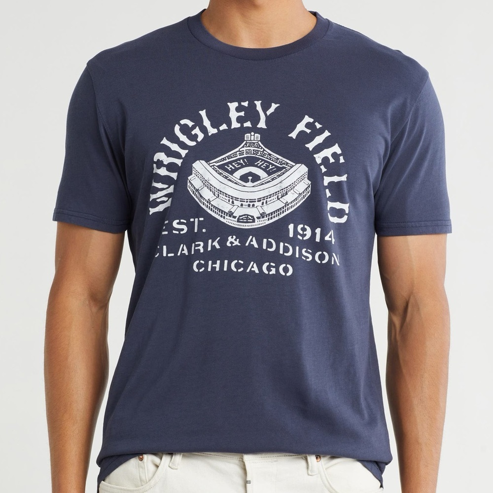 NWOT American Needle Navy Wrigley Field Tee